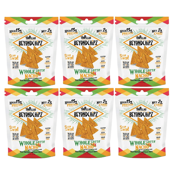 BeyondChipz High Protein Torpillas - Whole Lotta' Nacho Size: 6-Pack