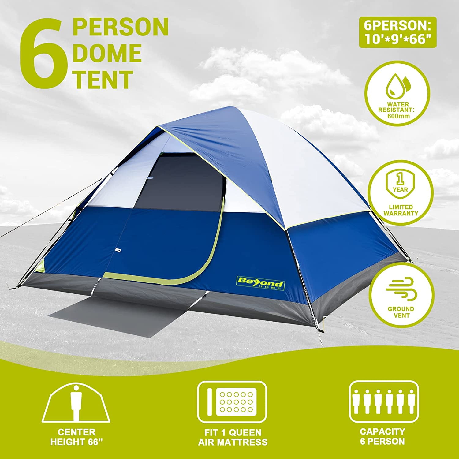 Coleman rolling meadows 6 person dome tent online