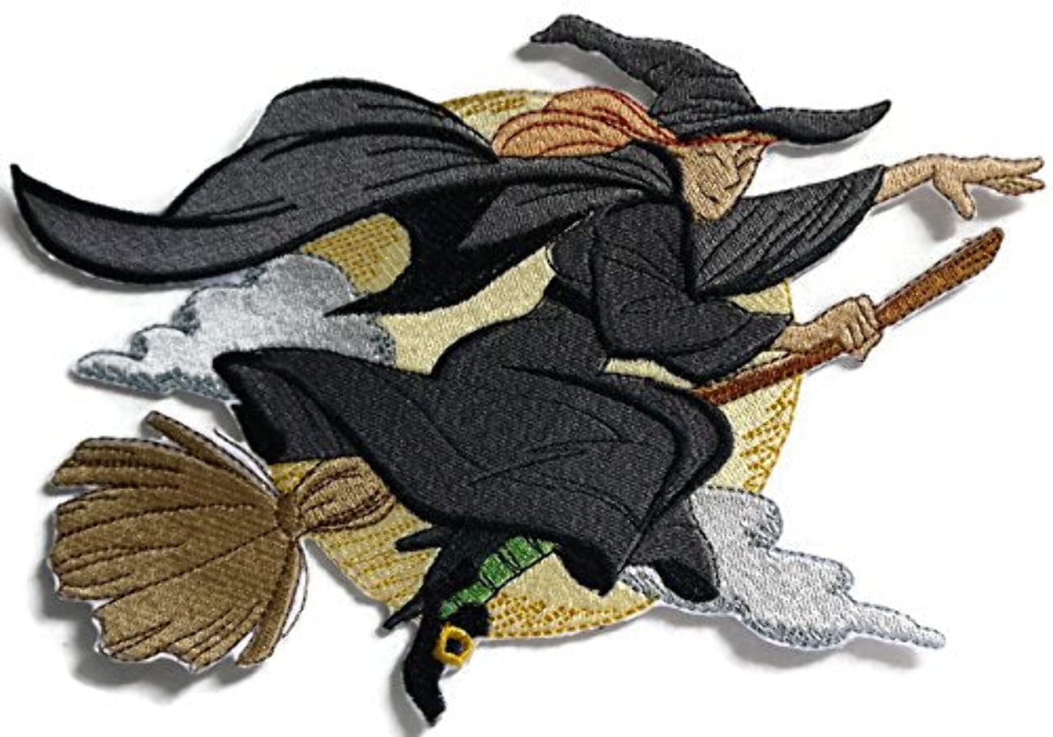 BeyondVision Custom And Unique Happy Halloween [ Wild Side Witch ] Embroidered Iron on/Sew patch [8.1x6]