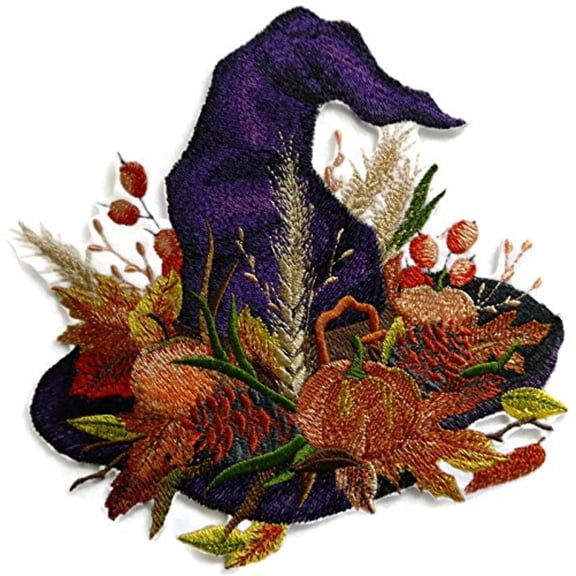 BeyondVision Custom And Unique Happy Halloween [ Witch's Bounty ] Embroidered Iron on/Sew patch [8" 7.6" ]