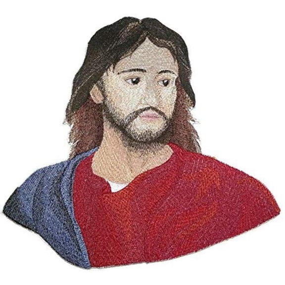 BeyondVision Custom and Unique Jesus of Nazareth Embroidered Iron on/Sew Patch [8" 8"]