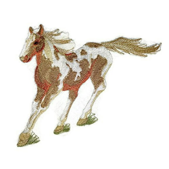 BeyondVision Custom and Unique Spirit of Stallions [Painted Horse ] [Custom and Unique] Embroidered Iron on/Sew patch [8.44" 5.85"]
