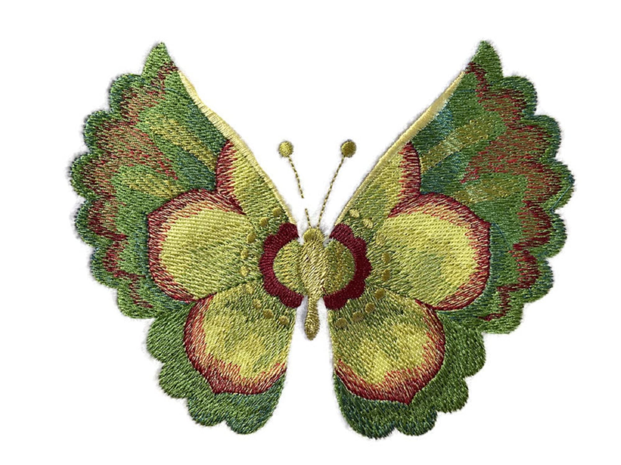 BeyondVision Custom and Unique Water Color Blooms and Butterflies [Watercolor Lenten Rose] Embroidered Iron on/Sew Patch (6.43" x 4.82") [Made in USA]
