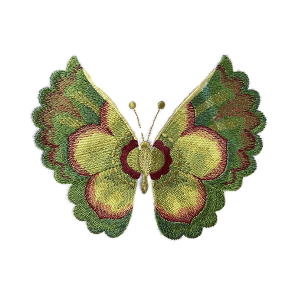BeyondVision Custom and Unique Water Color Blooms and Butterflies [Watercolor Lenten Rose] Embroidered Iron on/Sew Patch (6.43" x 4.82") [Made in USA]