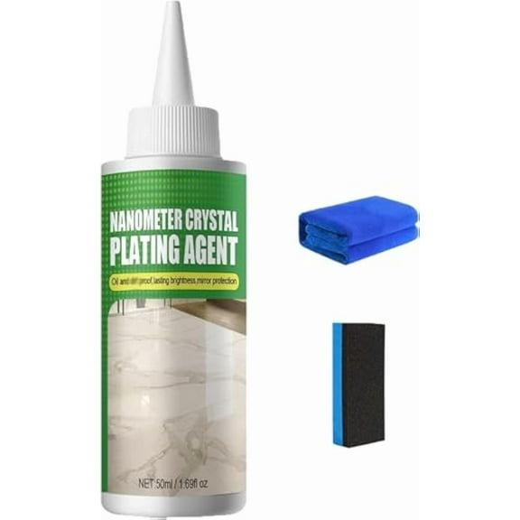 Beyonddraw Nano Crystal Coating Agent For Tile & Furniture, Marble Shine Restorer, Long-Lasting Polishing for Kitchen Clean Marble, Granite, Streak-Free Formulatile, Wood (1 Pcs)