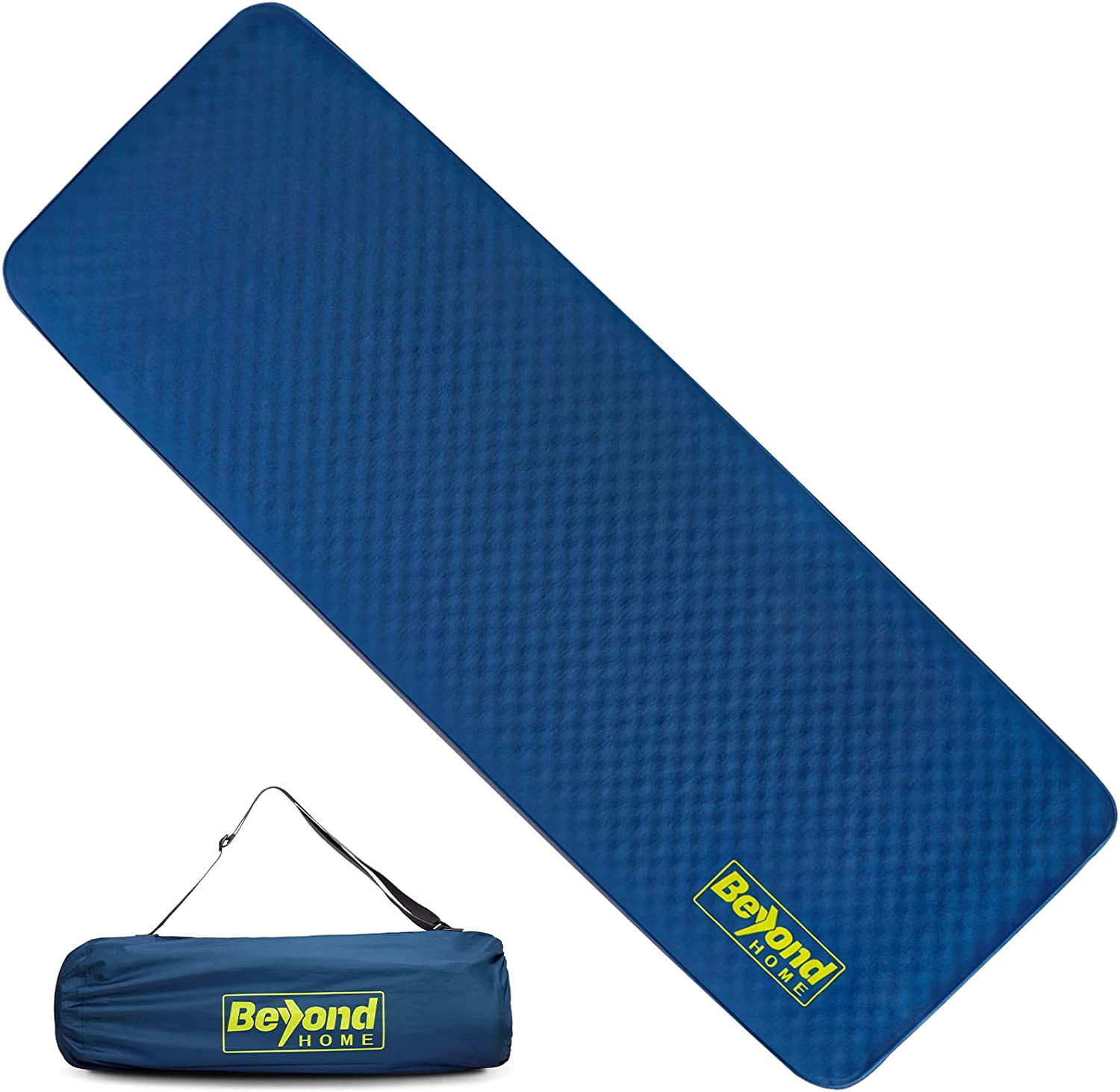 Beyondhome 80"Lx 28"Wx 4"H Thick Self Inflating Sleeping Pad, Camping