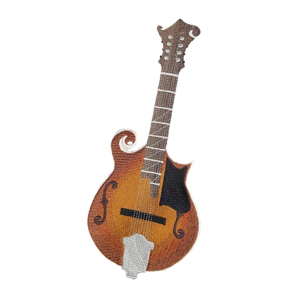 Beyondvision Custom Musical Instruments [ Mandolin] Embroidered Iron on/Sew Patch (5.87" x 8.17")