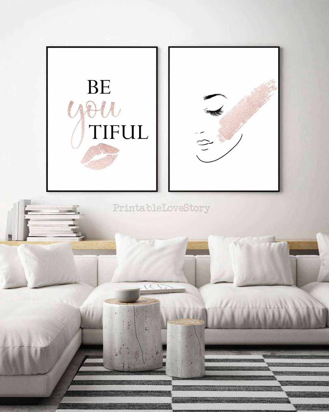 Beyoutiful Wall Art Prints, Fashion, Makeup, Beauty, Girl, Rose Gold ...