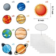 MALLMALL6 Space Planet Paper Cutouts Classroom Wall Decoration 45 Count