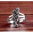 thumbnail image 1 of Bezel Set Diamond Ring, Triple Split Shank Ring, Bubble Setting Diamond Engagement Ring, Women's Party Wear Ring, 2.4 Ct Round Simulated Diamond, 925 Sterling Silver, 1 of 4