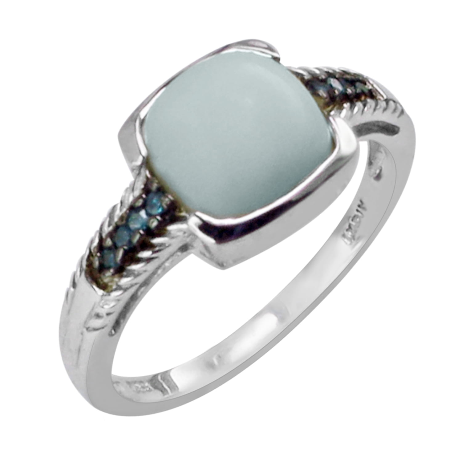 Jewelryonclick 6 Carat Natural Pearl Adjustable Ring - Sterling Silver, Sizes 5-13 For Men & Women - View #9