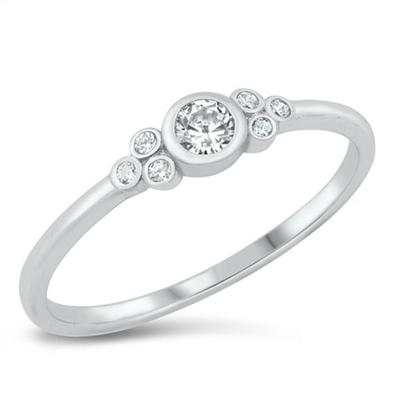 Bezel Set Solitaire Women's Engagement Anniversary Rings 1.9 Ct Diamond 14K White Gold Over