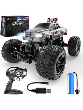 Bezgar 1:14 RC Cars Remote Control Monster Truck, Radio Controlled Truck off-Road Rock Crawler Remote Control Car for Boys Kids Adults
