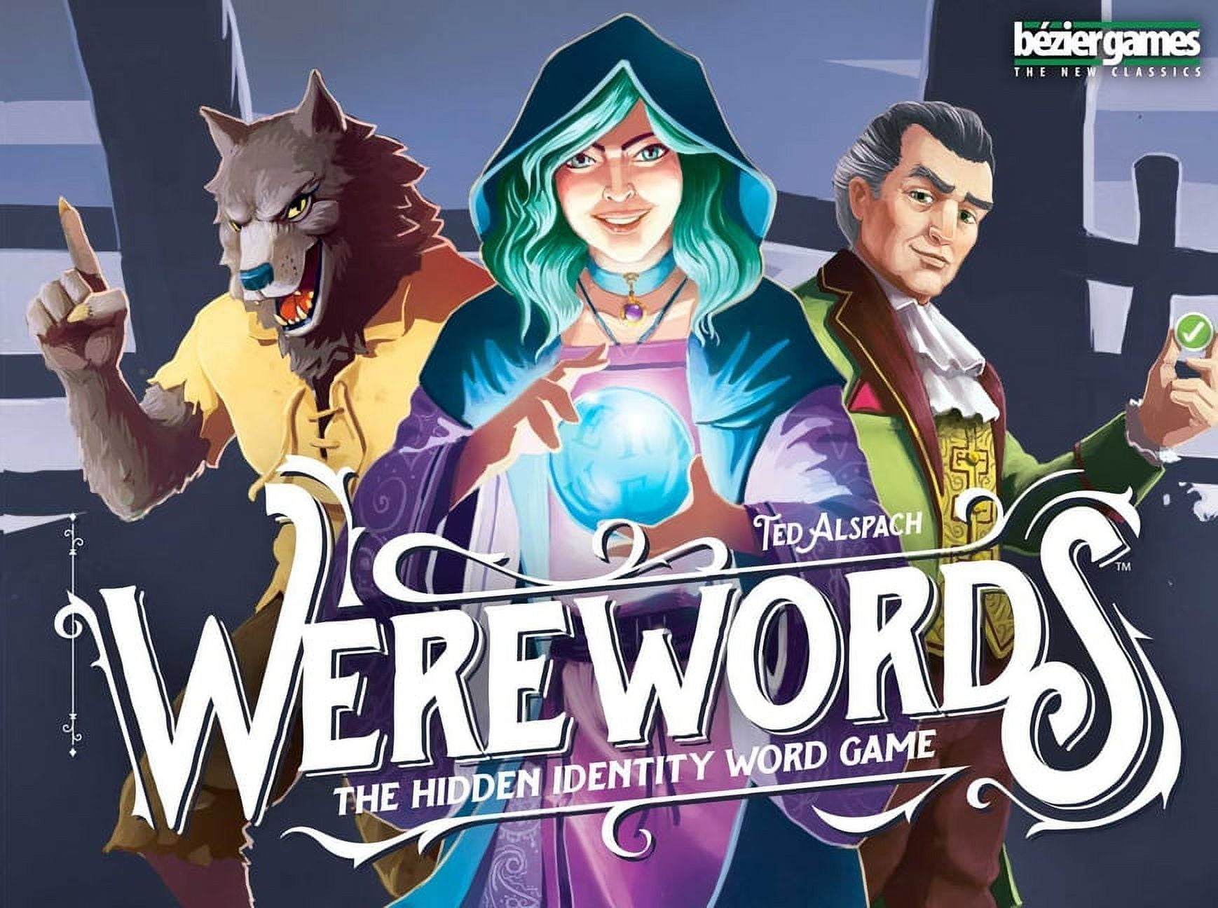 Bezier Games Werewords Ages 8+ Board Game with Free iOS/Android App