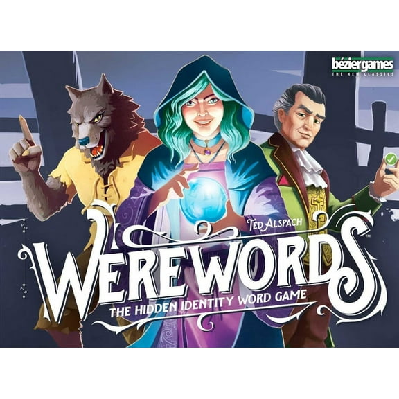 Bezier Games Werewords Ages 8+ Board Game with Free iOS/Android App