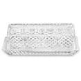 thumbnail image 1 of Bezrat Large, Deep, Danish Crystal Covered Butter Dish, Set Butter keeper, Well Sealed to Keep Butter Soft, Beautiful Decorative Design and Antique Look, 1 of 5