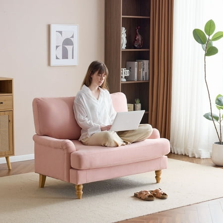 Bezseller 47" Oversized Accent Chair for Living Room, Pink