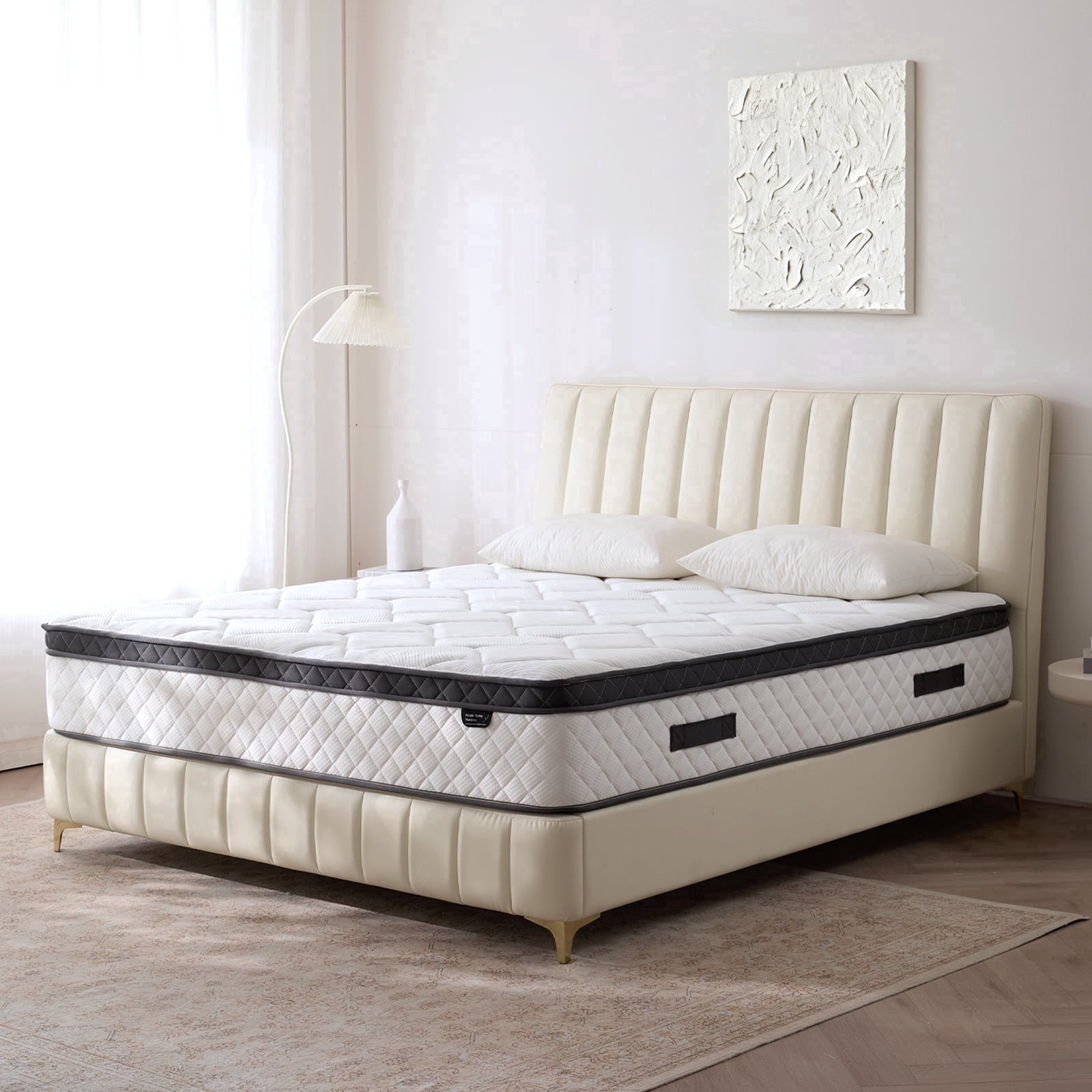 Bezzze 12 inch California King Size Mattress, Hybrid Mattress in a Box ...