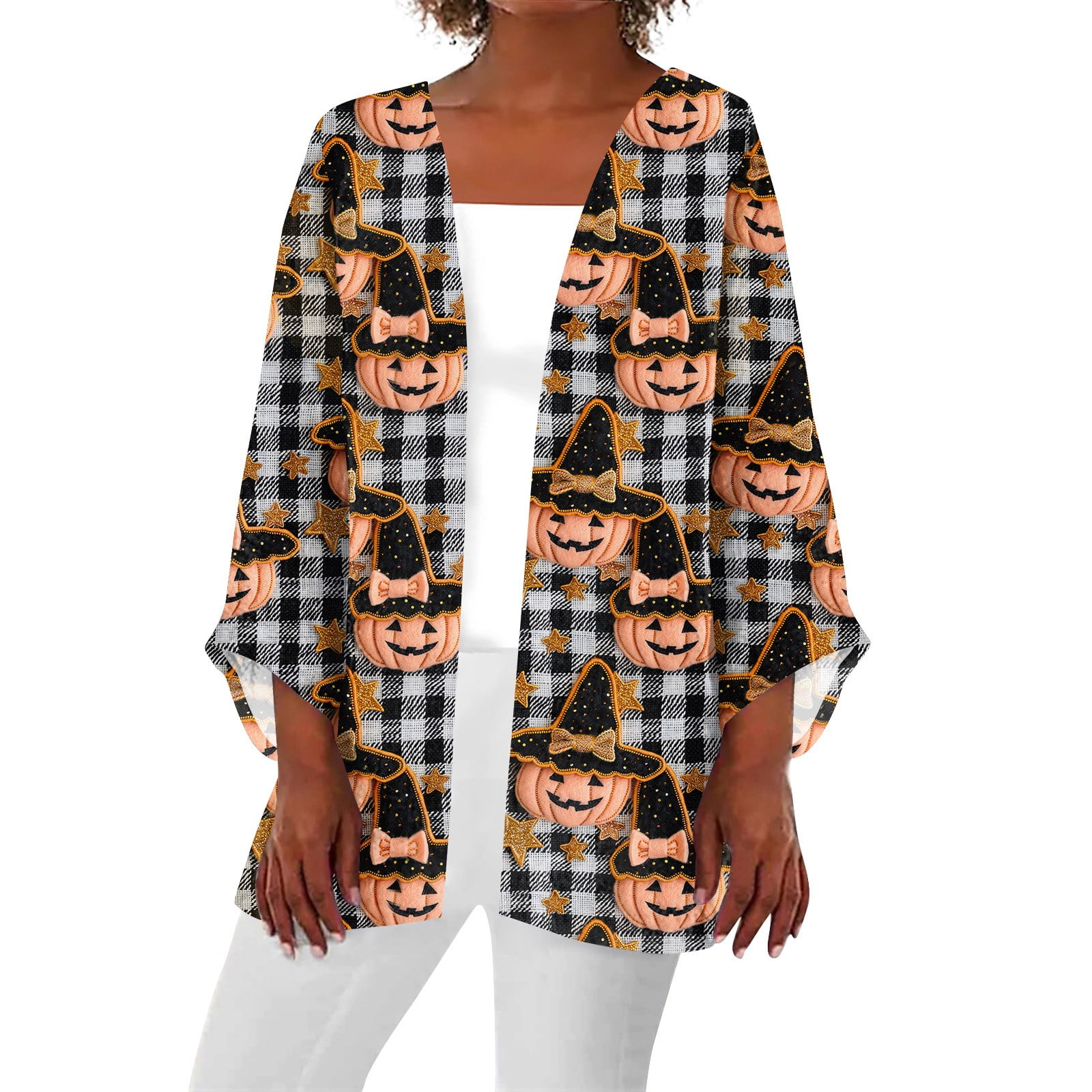 Bfantian Women's Casual And Fashionable Halloween Printed Lightweight
