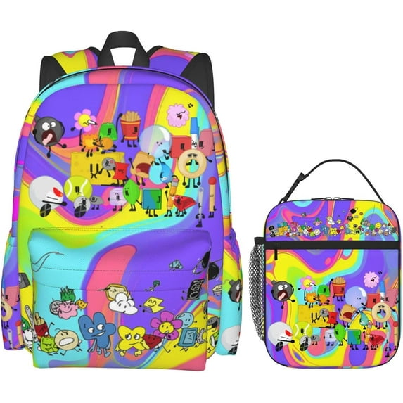 Bfdi-Battle for Dream-Island Hiking Daypacks Large-Capacity Backpack And Insulated Lunch Bag Combination Sets