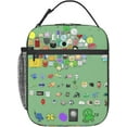 thumbnail image 1 of Bfdi-Battle for Dream Island Lunch Bag Insulated Lunch Box（17）With Compartments Waterproof Reusable Tote Bag For Work Hiking Travel One Size, 1 of 9
