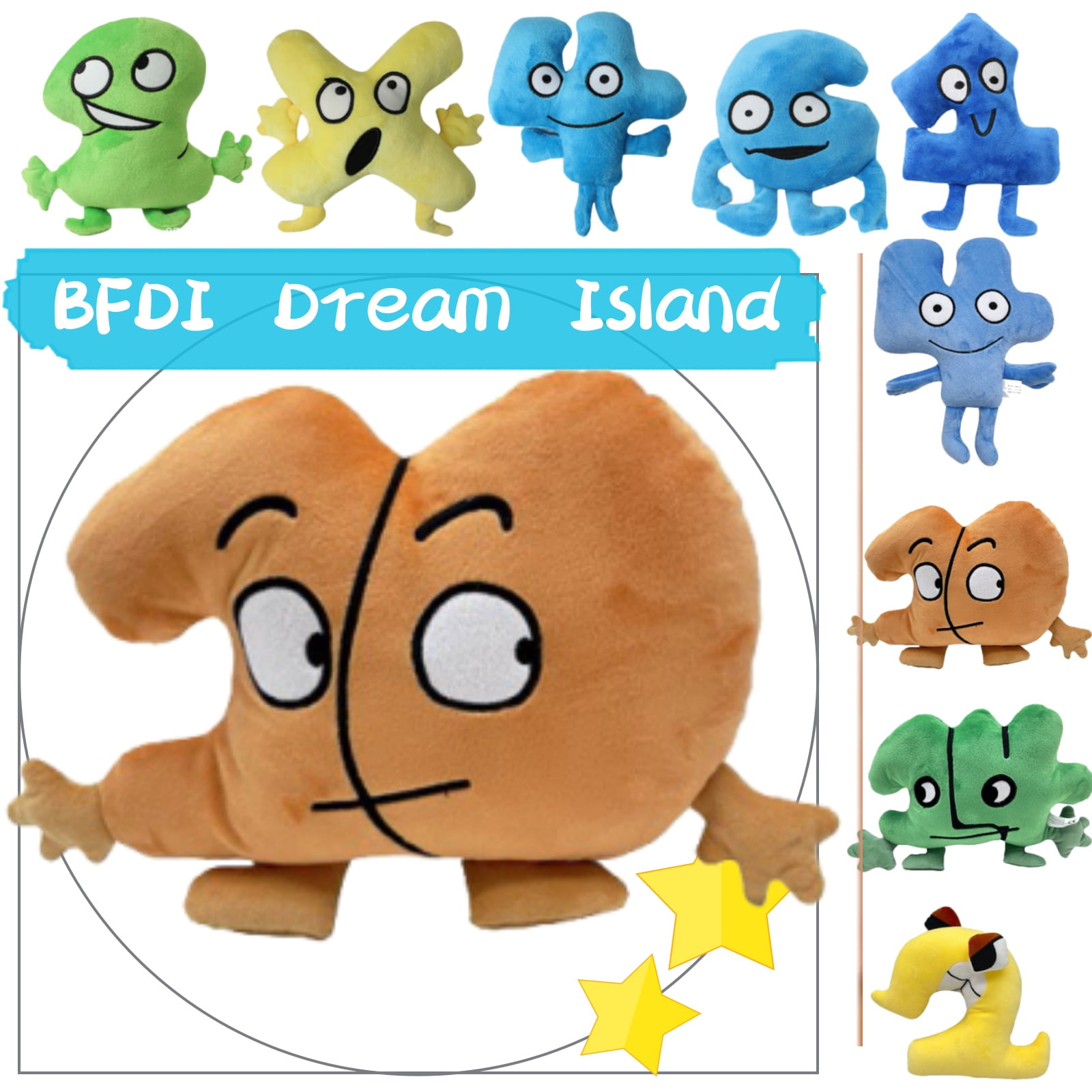 Bfdi Plush Toys, Battle for Island Anime Figure Cute Plushies, Bfdi ...