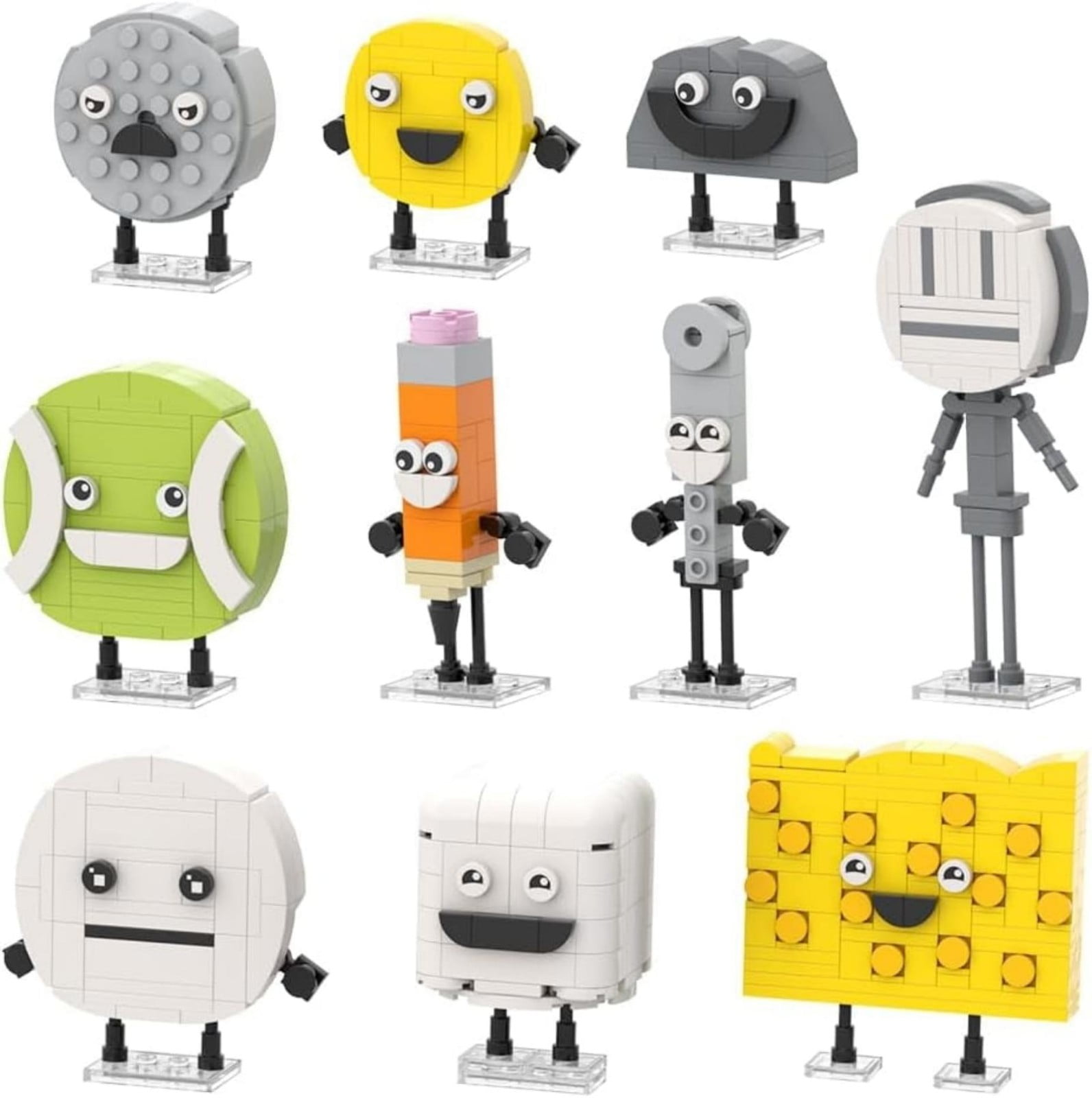 Bfdi Plushies,Bfdi,Plush Toys,Plush Toys Fun Stuffed Dolls Birthday for Fans and Friends,1 suit