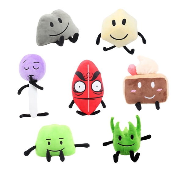 Bfdi Plushies Bomby Soft Toy, Bfdi Soft & Huggable Bfdi Plushies Toys, Soft Plush Pillow Birthday Gifts for Boys Girls - 5Pc