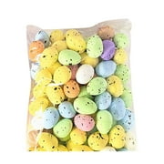 Bfogop 100 Pcs Decorative Easter Eggs Easter Mini Eggs Pastel Easter Eggs Foam Speckled Eggs Easter Bird Eggs for Basket Fillers Spring Party Favors Home Centerpiece Decor