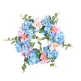 thumbnail image 1 of Bfogop 12 Inch Spring Blue Hydrangea Wreaths for Front Door,Spring Door Wreath with Blue White Rose and Peony Flower for Wedding or Indoor&Outdoor Wreath Decoration, 1 of 9
