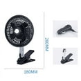 thumbnail image 1 of Bfogop 12V Car Mounted Oscillating Fan with Suction Cup/Clip Options, Dual-Speed Stainless Steel Blades for Vehicle Interior Cooling on Long Drives, 1 of 2