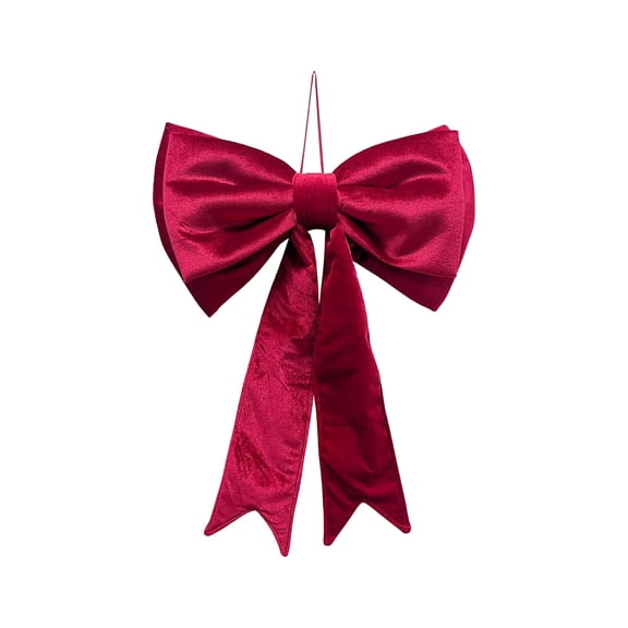 Bfogop 18 x 25 Inches Christmas Red Extra Large Satin Bows Giant Christmas Tree Topper Bow Decorations for Home Xmas Tree Toppers Wreath Wall Birthday Wedding Engagement Party Decor