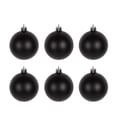 thumbnail image 1 of Bfogop 2.4" Christmas Ball Ornaments Black 6 Pcs Shatterproof Christmas Tree Decorations Xmas Tree Christmas Ornaments Balls for Halloween Wedding Holiday Party Wreath Home Decor, 1 of 5