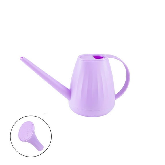 Bfogop 2L Watering Can for Indoor Plants, Garden Watering Cans for Outdoor Plant House Flower, Modern Plant Watering Can Large Long Spout with Sprinkler Head, Garden Tool,Purple