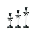 thumbnail image 1 of Bfogop 3 Pcs Christmas Bow Taper Candle Holders, 3 Size Christmas Candlestick Holders, Xmas Candle Holder Vintage Decorative for Table Centerpiece Mantel Decor Holiday Housewarming Gifts, 1 of 6
