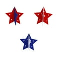 thumbnail image 1 of Bfogop 3 Pieces Independence Day Table Decorations Wood Star Set, Patriotic Tiered Tray Decor,Rustic Memorial Day Table Decorations,Red White and Blue Decorations for Home Tables, 1 of 6