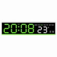 thumbnail image 1 of Bfogop 3-in-1 Digital Clocks for Living Room with Temperature, Date & Time Display 4 Levels Birghtness, Small & Compact Plug-in Alarm Clock for Bedroom, Office, 1 of 4
