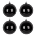 thumbnail image 1 of Bfogop 4Pcs Shiny Black Ball Christmas Ornaments, Hanging Baubles for Xmas Tree Decoration, 4inch Decorative Ball Ornaments Shatterproof Xmas Decorations Set for Holiday Decor, 1 of 7