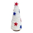 thumbnail image 1 of Bfogop 4th of July Cone Trees Red White Blue Glitter Table Tree Decor Independence Day Cone Ornaments Patriotic Table Centerpiece for Memorial Day Party Veterans Home Shelf Kitchen, 1 of 5