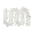 thumbnail image 1 of Bfogop 6.5 Ft White Christmas Tinsel Garland with Snowflake Metallic Tinsel Twist Garland Glitter Christmas Tree Hanging Decor for New Year Party Birthday Holiday Indoor Outdoor Supplies, 1 of 7