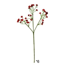 Bfogop 6 PCS Babys Breath Artificial Flowers Fake Flowers Artificial Bulk White Gypsophila Bouquets Real Touch Faux Flowers for Wedding Floral Arrangement Party Home Decoration