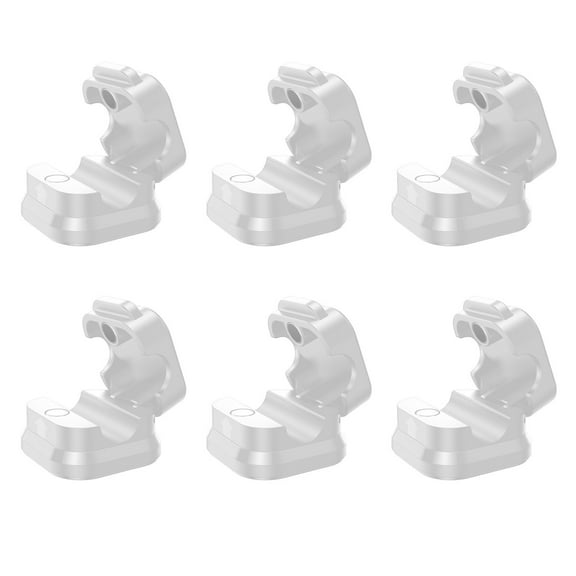 Bfogop 6-Pack Magnetic Cable Clips Cord Organizer-Cable Smooth Adjustable, Desk Cable Management Accessories,Cable Holder Clips Wire Holder Keeper for Desktop,Nightstand,Wall,Home Office