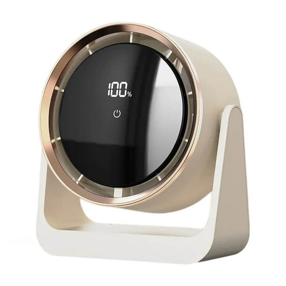 Bfogop Air Circulator Desk Fan for Bedroom,Speeds Smart Display USB Fan, Quiet Table Fans With Light, Cooling Personal Fans For Office Dorm Room Home