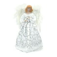 thumbnail image 1 of Bfogop Angel Treetop Figurine Angel Christmas Tree Topper with White Feather Wing Handmade Xmas Treetop Christmas Decor for Wedding Holiday Party Supplies Christmas Trees Ornament 12 Inch, 1 of 6