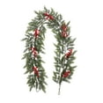 thumbnail image 1 of Bfogop Artificial Eucalyptus and Pine Christmas Garland with Red Berries Pine Needles Winter Greenery Garland Christmas Season Holiday Wedding Table Runner Centerpiece Mantel Decor 5.6FT, 1 of 6