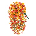 thumbnail image 1 of Bfogop Artificial Faux Hanging Flowers Plants for Spring Outdoor Outside Decoration, Fake Silk Daisy with Eucalyptus UV Resistant Realistic Vines for Balcony Patio Porch, 1 of 9
