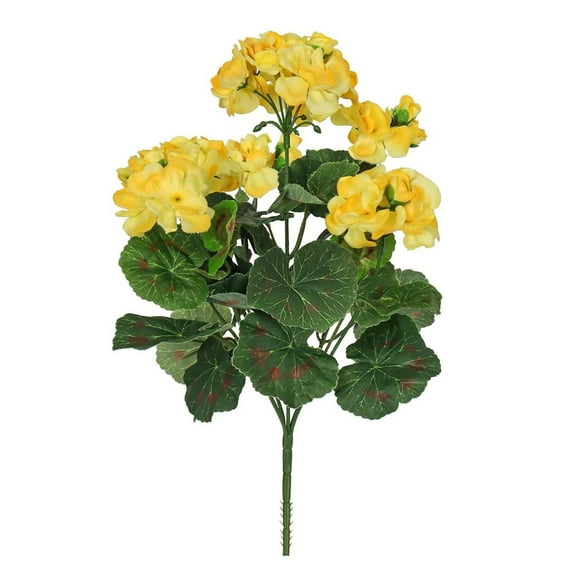 Bfogop Artificial Geranium Plant 14” Tall, Artificial Geraniums for Outdoors, Geraniums Artificial Flowers Silk Flower for Home Garden Patio Wedding Table Centerpieces Indoor Decor