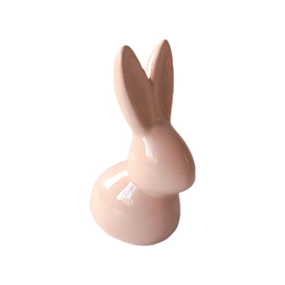 Bfogop Ceramic Bunny Figurine Porcelain Modern Art Home Decor Rabbit Decor, Easter Bunny Rabbits, Easter Decor Modern Art Home Office Room Decoration Best Gift