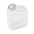 thumbnail image 1 of Bfogop Rice Storage Container, Airtight Cereal Flour Dispenser with Pouring Spout & Measuring Cup, Kitchen Plastic Clear Dry Food Storage Bin for Grain Oatmeal Snacks Pet Dog Food 1.8L, 1 of 9