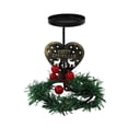 thumbnail image 1 of Bfogop Christmas Candle Holders Gold Snowflake Candlestick Red Berry Pine Leaves Decoration for Taper Table Centerpiece Holiday Home Party Decor Christmas Holders 4.3x5.3Inch, 1 of 6
